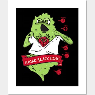 Sugar Black Rose Posters and Art